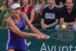 Rebeka Masarova n'a rien pu faire en 16e de finale à Madrid KEYSTONE/EPA EFE/JULIAN PEREZ